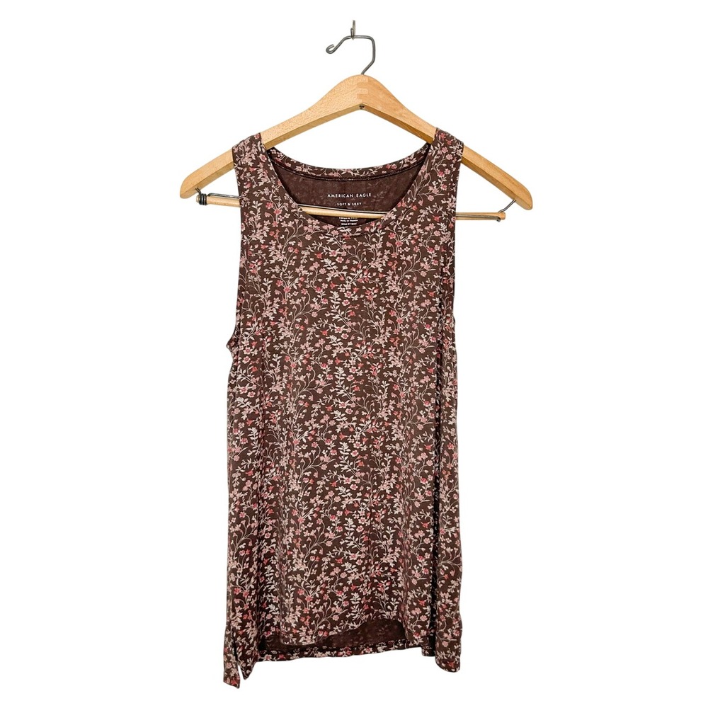 American Eagle Outfitters Sleeveless Floral Print Tank Top Small S
